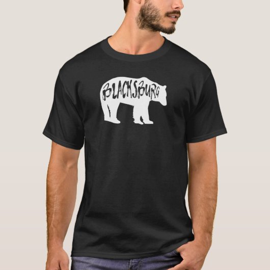Blacksburg Virginia Bear 1 Tシャツ (正面)