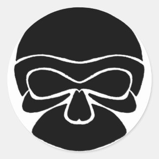 BlackScaral 1ステッカー ラウンドシール