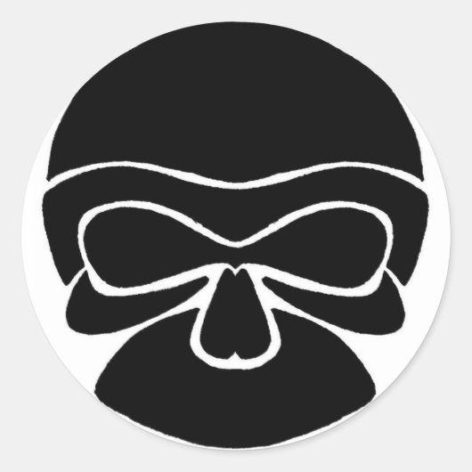 BlackScaral 1ステッカー ラウンドシール (正面)