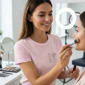 BlackScriptEmployeeName Business Logo Makeup Tシャツ