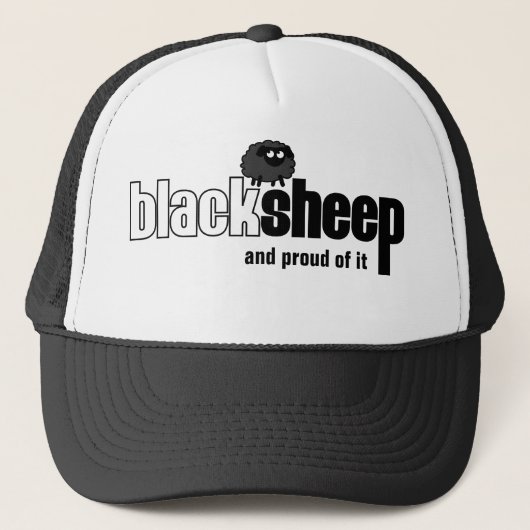 BlackSheepのトラック運転手の帽子 キャップ (正面)
