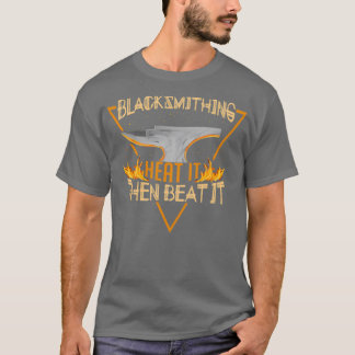 Blacksmithおもしろいジョブ熱その後、ビートItパパフォーク Tシャツ