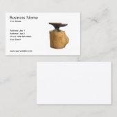 Blacksmith Anvilモダン名刺テンプレート 名刺 (正面/裏面)