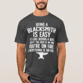 Blacksmith Art For Men Women Forgingools Blacksmit Tシャツ (正面)
