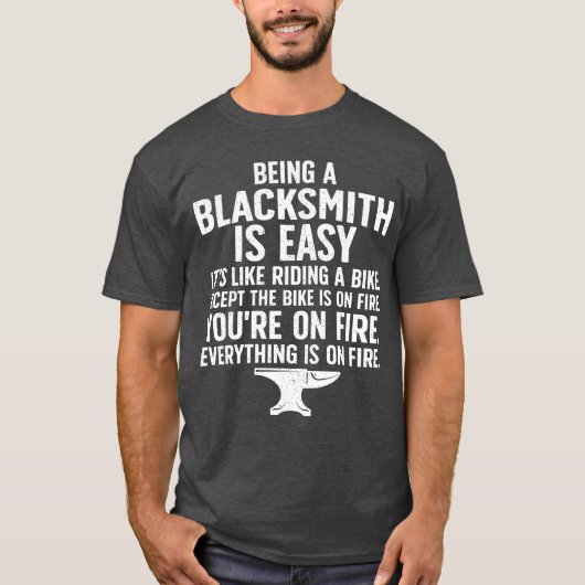 Blacksmith Art For Men Women Forgingools Blacksmit Tシャツ (正面)