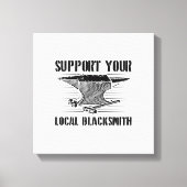 Blacksmith Blacksmithing Forging Craftsman Anvil キャンバスプリント (正面)