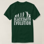 Blacksmith EvolutionシルエットAnvil T T Tシャツ (デザイン正面)