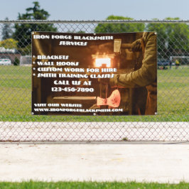 Blacksmith Forgeカスタマイズショップビジネス 横断幕