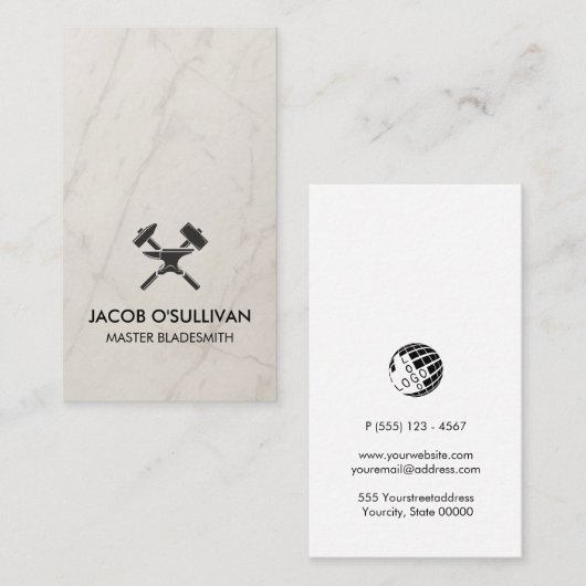 Blacksmith Iron Works Metal  名刺 (正面/裏面)