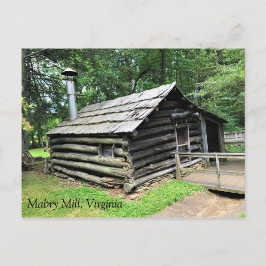 Blacksmith Shop at Mabry Mill,バージニア ポストカード (正面)