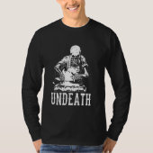 Blacksmith Skeleton - Iron Worker Blacksmiting Un Tシャツ (正面)
