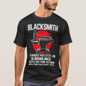Blacksmith The Hardest Part of My Job Blacksmithin Tシャツ (正面)