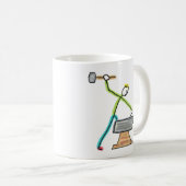 Blacksmithing Stickman コーヒーマグカップ (正面右)