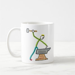 Blacksmithing Stickman コーヒーマグカップ