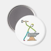 Blacksmithing Stickman マグネット (正面/裏面)