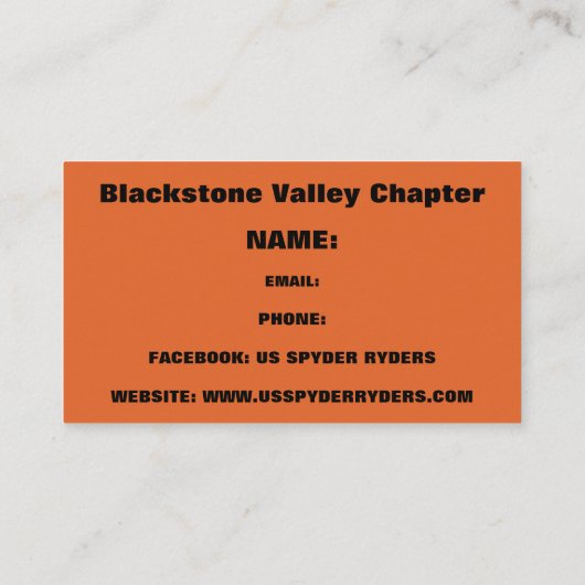 Blackstone Valley支部 - 名刺 3 (裏面)