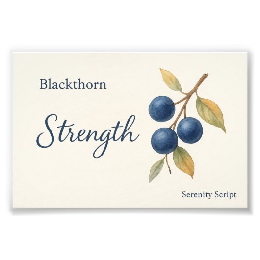 Blackthorn — Strength フォトプリント (正面)