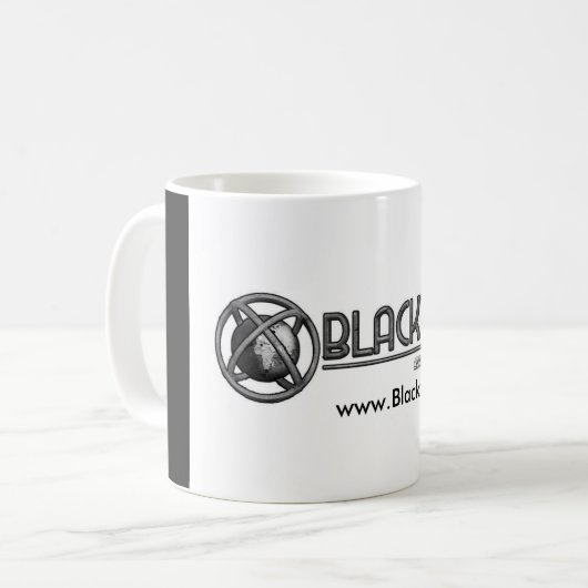 Blacktopiaのクラシックなコーヒー及び茶マグ コーヒーマグカップ (正面左)