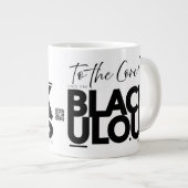 BLACKULO.US™ "To The Core!" – 創業者Flex 🔥 ジャンボコーヒーマグカップ (正面右)