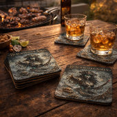 Blackwater Siren Coaster Set – Dark Maritime Myth コースター
