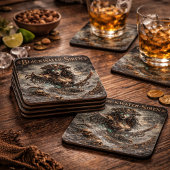 Blackwater Siren Coaster Set – Dark Maritime Myth コースター
