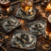 Blackwater Siren Coaster Set – Dark Maritime Myth コースター