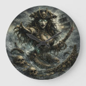 Blackwater Siren – Fortune Favors the Ruthless ラージ壁時計 (正面)