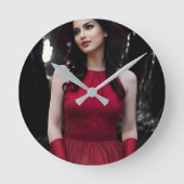 BlackWhiteRed wall clock ラウンド壁時計 (正面)