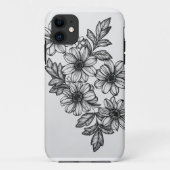 Blackworkによっては電話箱が開花します Case-Mate iPhoneケース (裏面)