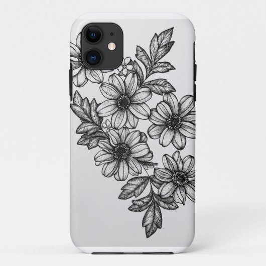 Blackworkによっては電話箱が開花します Case-Mate iPhoneケース (裏面)