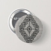 Blackwork embroidery button 缶バッジ (正面&裏面)