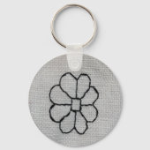Blackwork embroidery keychain キーホルダー (正面)