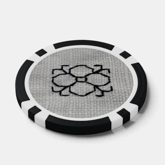 Blackwork embroidery poker chip ポーカーチップ (シングル)