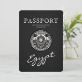 Blacl Egypt Passport Wedding Save the Date セーブザデート (スタンド正面)