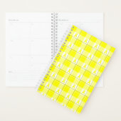 Bladder Cancer Awareness Plaid Planner, Yellow プランナー手帳 (ディスプレー)