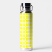 Bladder Cancer Awareness Plaid Water Bottle ウォーターボトル (背面)