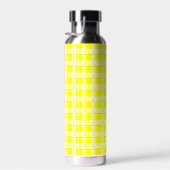 Bladder Cancer Awareness Plaid Water Bottle ウォーターボトル (右面)