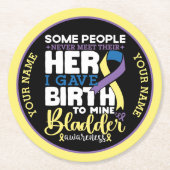 Bladder warrior Some People Never Meet Their Hero ラウンドペーパーコースター (正面)