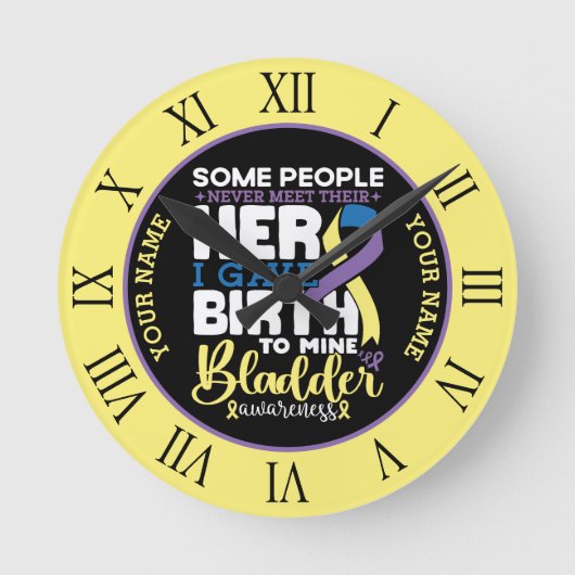 Bladder warrior Some People Never Meet Their Hero ラウンド壁時計 (正面)