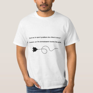 blague élèctricien tシャツ