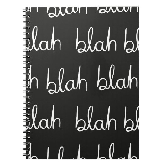 Blah blahシームレスパターン。 ノートブック (正面)