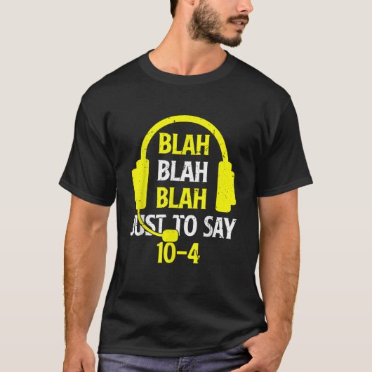 Blah Blah Blahは10 4 911おもしろいの派遣 Tシャツ (正面)