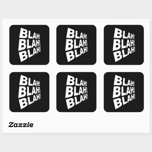 Blah Blah Blah スクエアシール (シート)