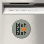 Blah Blah Blah - ミニマリストマグネット マグネット (インサイチュ (食洗機))