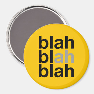 Blah Blah Blah - ミニマリストマグネット マグネット