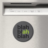 Blah Blah Blah - ミニマリストマグネット マグネット (インサイチュ (食洗機))