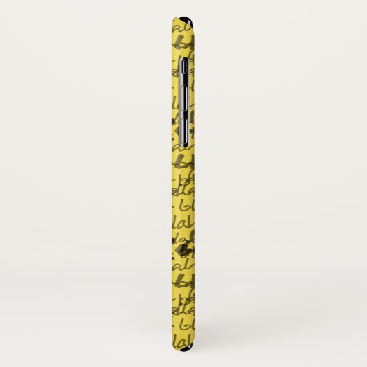 Blah blah blah blah – 無意味な言葉デザイン Case-Mate iPhoneケース (裏面/左)