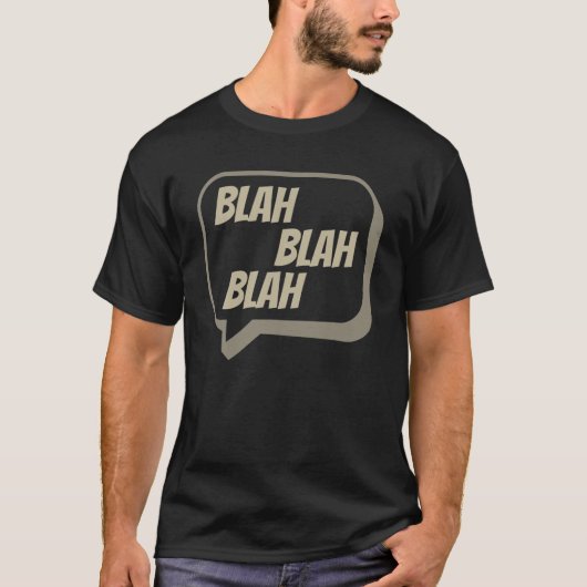 Blah Blah Blah - Speech Bubble - Imictic Miss Tシャツ (正面)