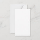 BLAIRミニマモダンリストQRコードミニRSVPカード ノートカード (裏面)