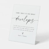 BLAIRミニマリストが何が発展するか見るのを待ち遠しがる 台座サイン (正面)